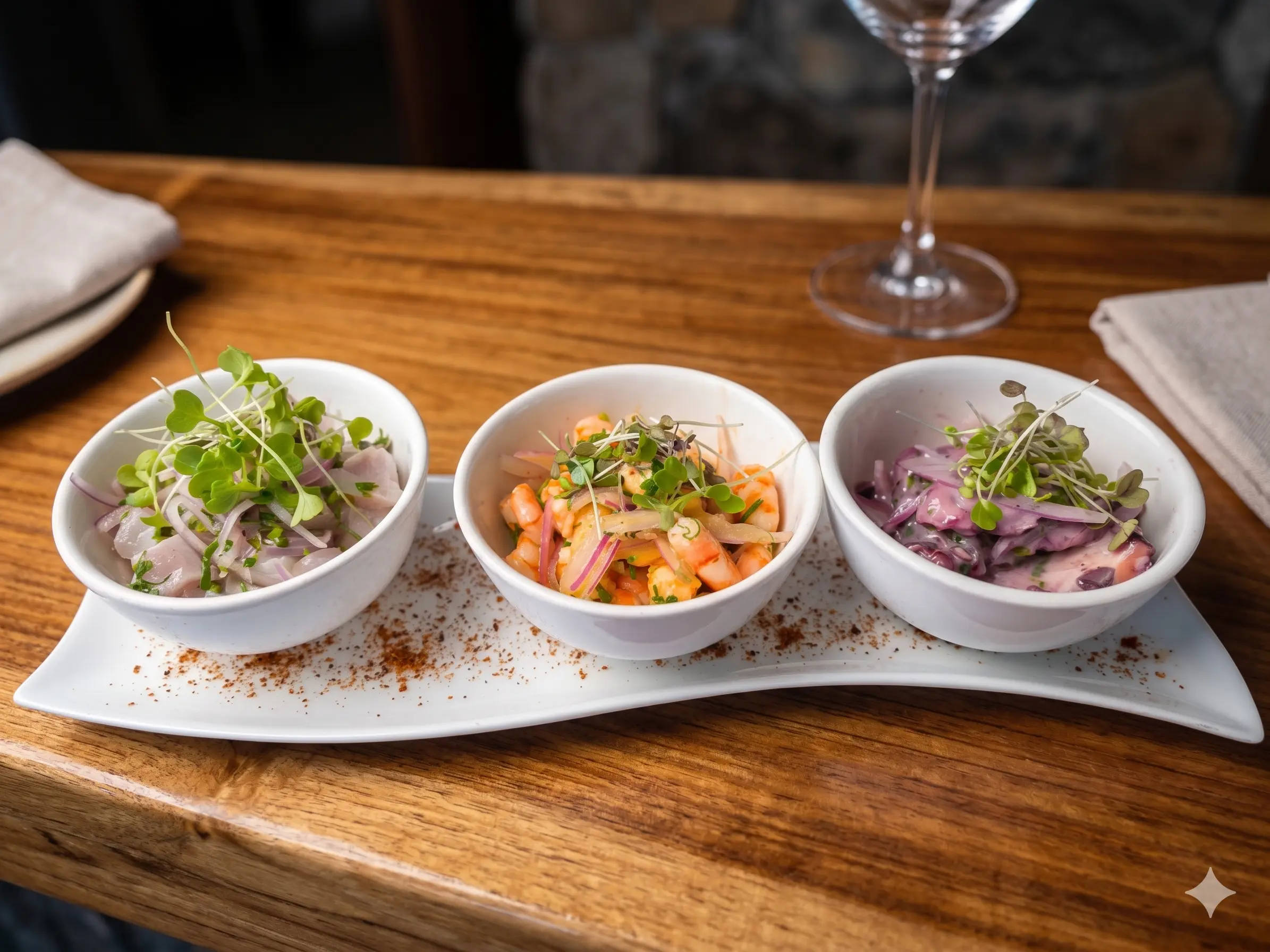 Trío de Ceviche